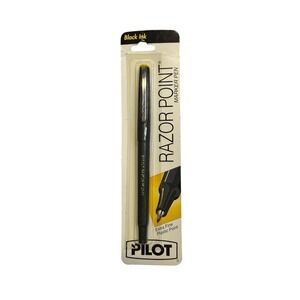 VINTAGE PILOT RAZOR POINT MARKER PEN EXTRA FINE BLACK INK NOS Sealed ~ JAPAN